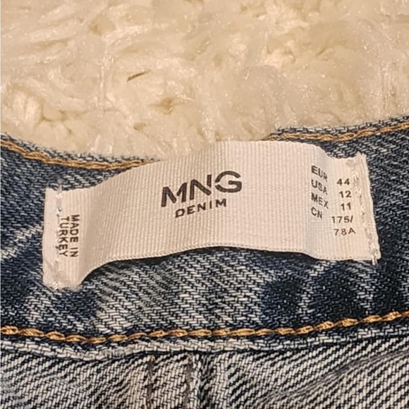 MANGO DENIM MNG KAIA High-rise Wideleg 100% Cotton Women's Jean Sz. 12x32 EUC** - Picture 3 of 11